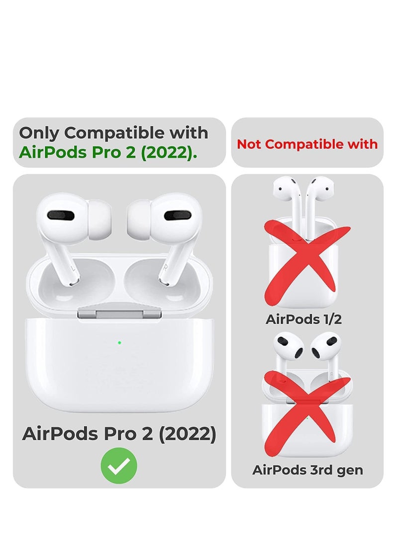 جراب ناعم من السيليكون المقاوم للصدمات لسماعات Apple Airpods Pro 2 جراب جديد ثلاثي الأبعاد لطيف بتصميم رسوم متحركة إبداعية مع سلسلة مفاتيح