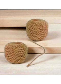 Erdoğan Hobi Erdoğan Hobby Jute Rope 2 Pieces 100GR Bobbin Thin Jute Decoration Rope Jute Binding Rope Jute Decor Rope Natural Jute Rope 
