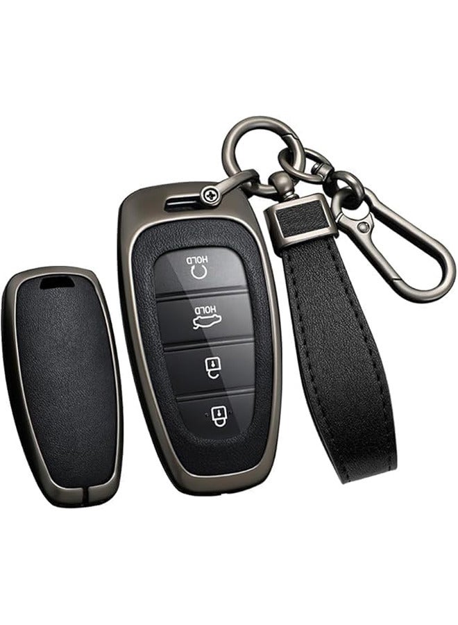 Smart Key Fob Cover Remote Key Shell Case Fit for Hyundai Sonata Santa Cruz Santa Fe Nexo Tucson Palisade - Image 1