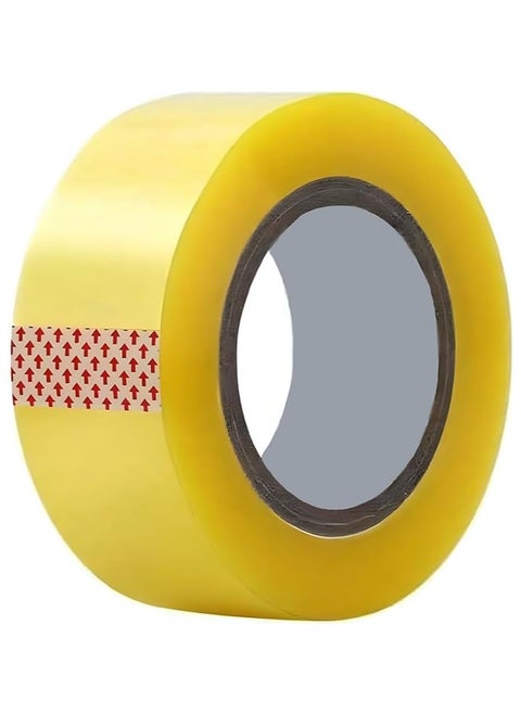 HEXAR Heavy Duty Packing Tape, 45 MM x 183 Meters 200 Yards Packaging Tape for Sealing Parcel Boxes Office Home School Use Strong Adhesive Tape Super Secure Sticky Seal (Yellow, Pack of 1)