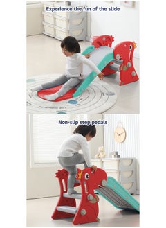 JSAITOYS Bright Colors Dinosaur Shape Kids Slides For Plastic Children Indoor Kid  - Image 3