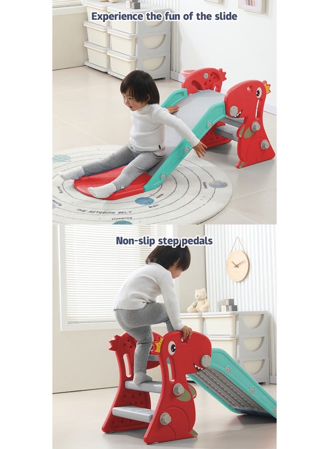 JSAITOYS Bright Colors Dinosaur Shape Kids Slides For Plastic Children Indoor Kid - Image 3