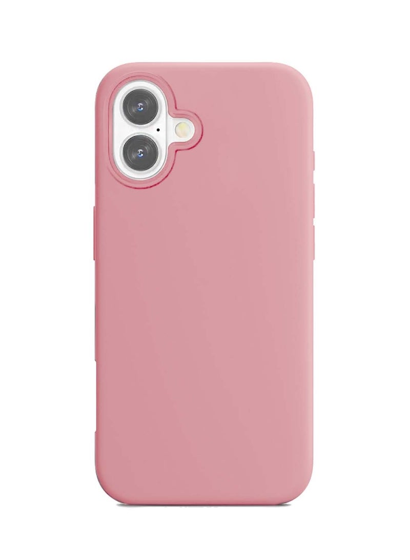 Wtech Apple iPhone 16 Plus 2024 Premium Liquid Silicone Case Cover - Pink - Image 2