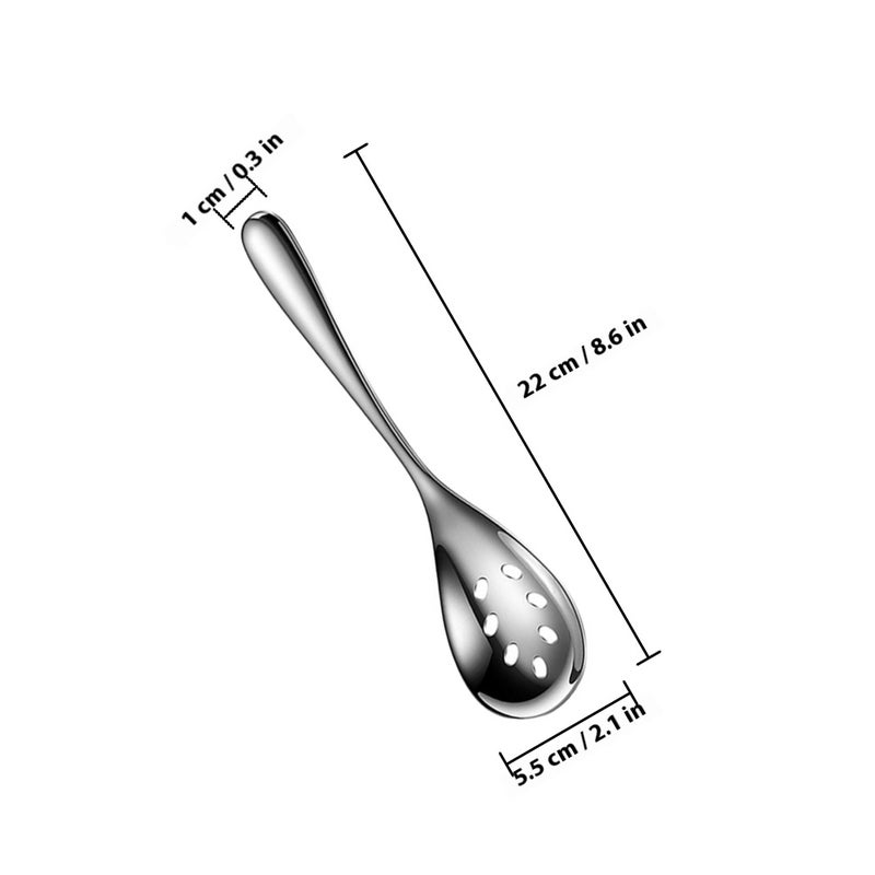 🍳 ملاعق مطبخ من الستانلس ستيل سطح أملس سهل التنظيف ويدوم طويلا - Image 2