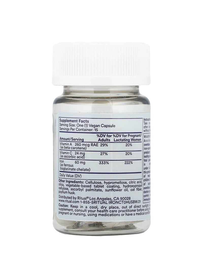 Ritual Iron, 15 Vegan Capsules - Image 2