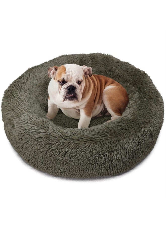 nononfish Calming Bed for Dogs 30 Inches Dog Beds for Medium Dogs Washable Anti-Anxiety Dog Beds for Medium Dogs - Image 1