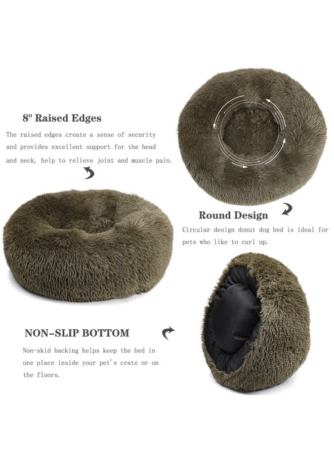 nononfish Calming Bed for Dogs 30 Inches Dog Beds for Medium Dogs Washable Anti-Anxiety Dog Beds for Medium Dogs - Image 5