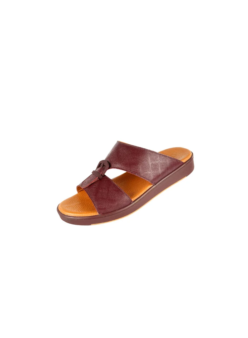 barjeel uno Barjeel Uno Mens Elegant Arabic Sandals SP1-018 Oxblood