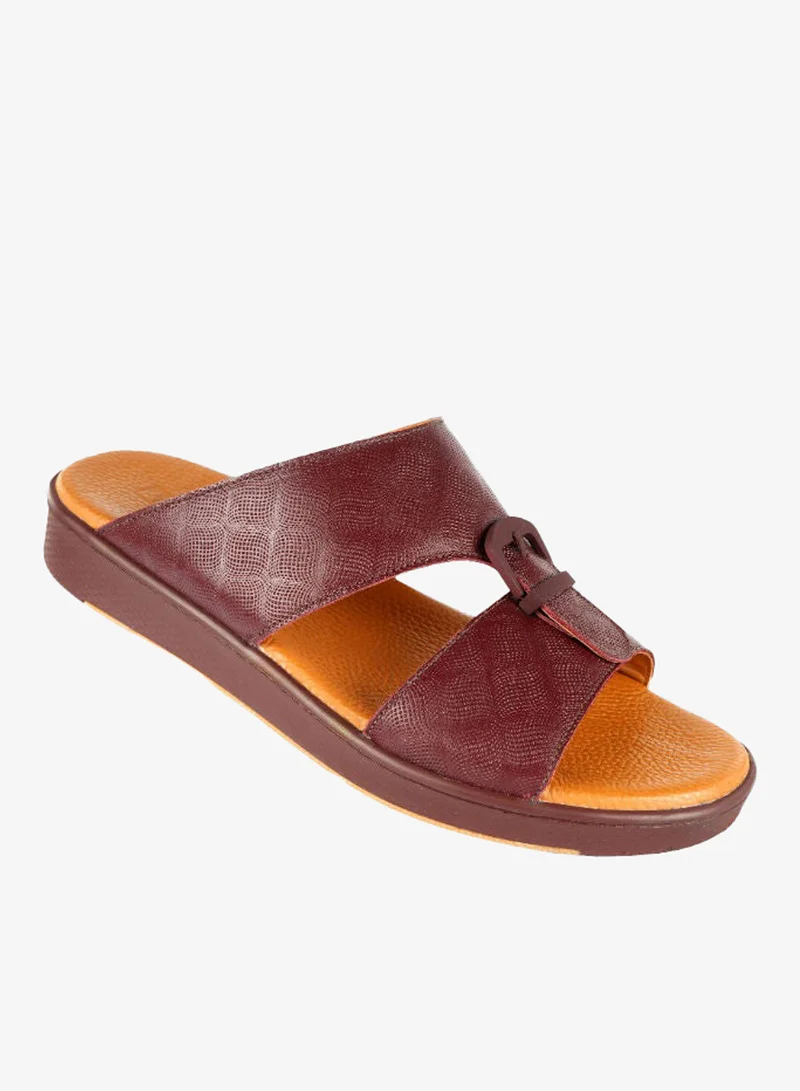 Barjeel Uno Oxblood Barjeel Uno Mens Elegant Arabic Sandals SP1-018 Oxblood for Men | Best Price UAE