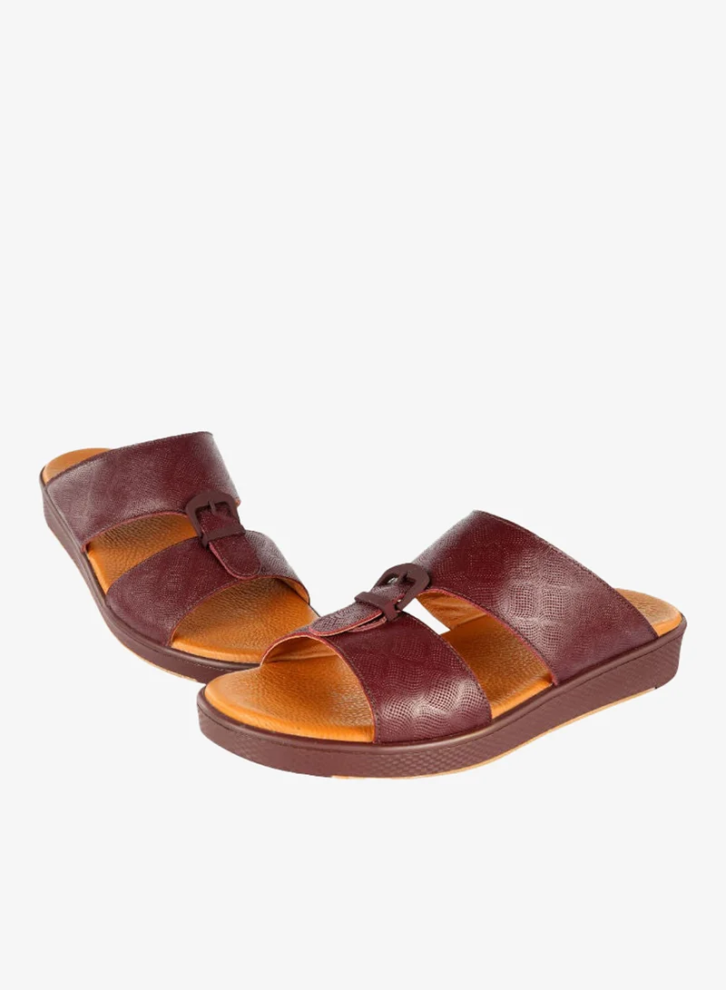 Barjeel Uno Mens Elegant Arabic Sandals SP1-018 Oxblood