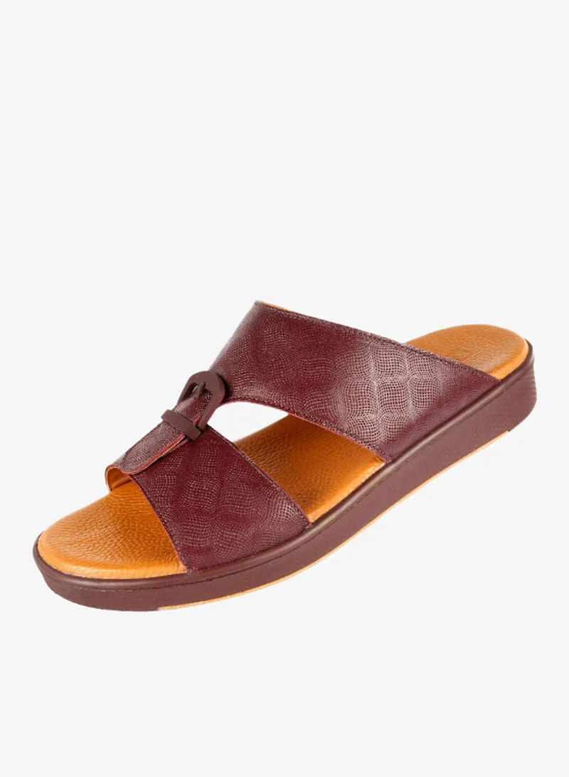 Barjeel Uno Oxblood Barjeel Uno Mens Elegant Arabic Sandals SP1-018 Oxblood for Men | Best Price UAE