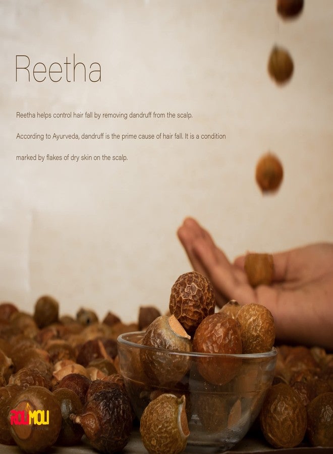 Rolimoli Whole Dried Raw Form for Hair Care Each Amla, Reetha, Shikakai 600 G - Image 3