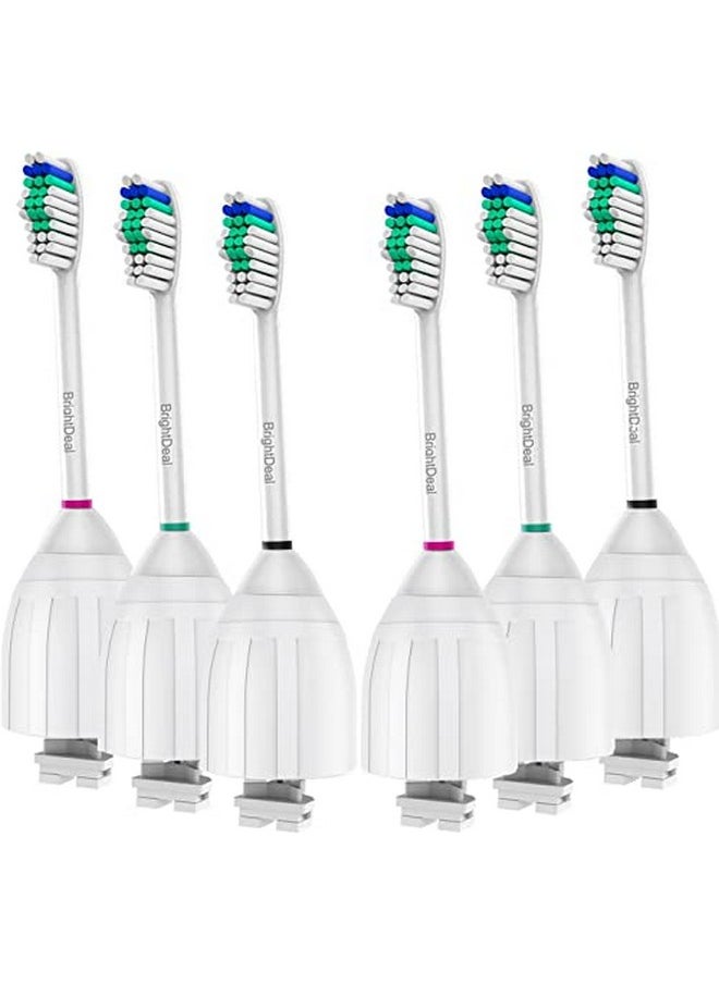 Brightdeal - Rightdeal Replacement Toothbrush Heads Compatible With Philips Sonicare Toothbrush Electric Handle For Sonicare E Series Essence Xtreme Elite Advance And Cleancare Toothbrush 6 Pack - Image 1