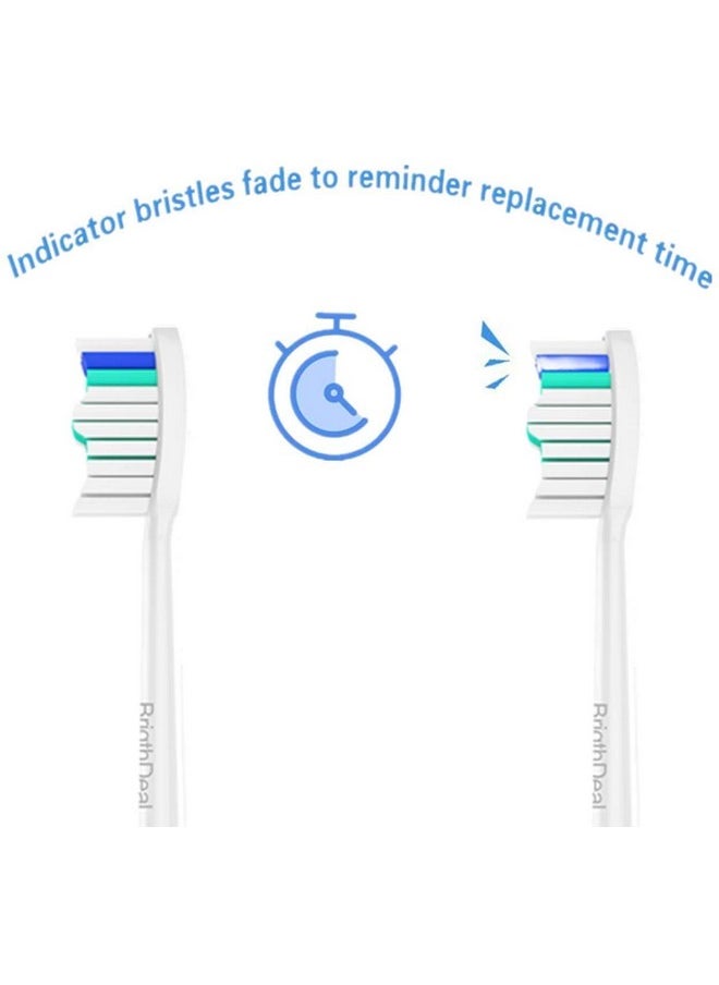 Brightdeal - Rightdeal Replacement Toothbrush Heads Compatible With Philips Sonicare Toothbrush Electric Handle For Sonicare E Series Essence Xtreme Elite Advance And Cleancare Toothbrush 6 Pack - Image 1