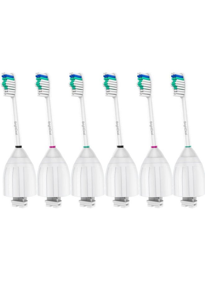 Brightdeal - Rightdeal Replacement Toothbrush Heads Compatible With Philips Sonicare Toothbrush Electric Handle For Sonicare E Series Essence Xtreme Elite Advance And Cleancare Toothbrush 6 Pack - Image 1