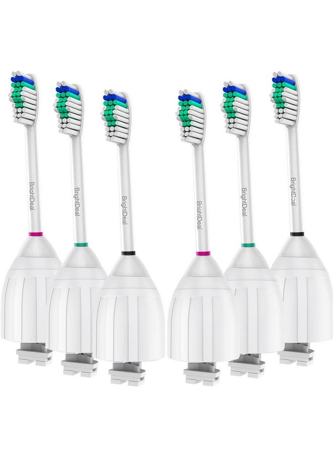 Brightdeal - Rightdeal Replacement Toothbrush Heads Compatible With Philips Sonicare Toothbrush Electric Handle For Sonicare E Series Essence Xtreme Elite Advance And Cleancare Toothbrush 6 Pack - Image 1