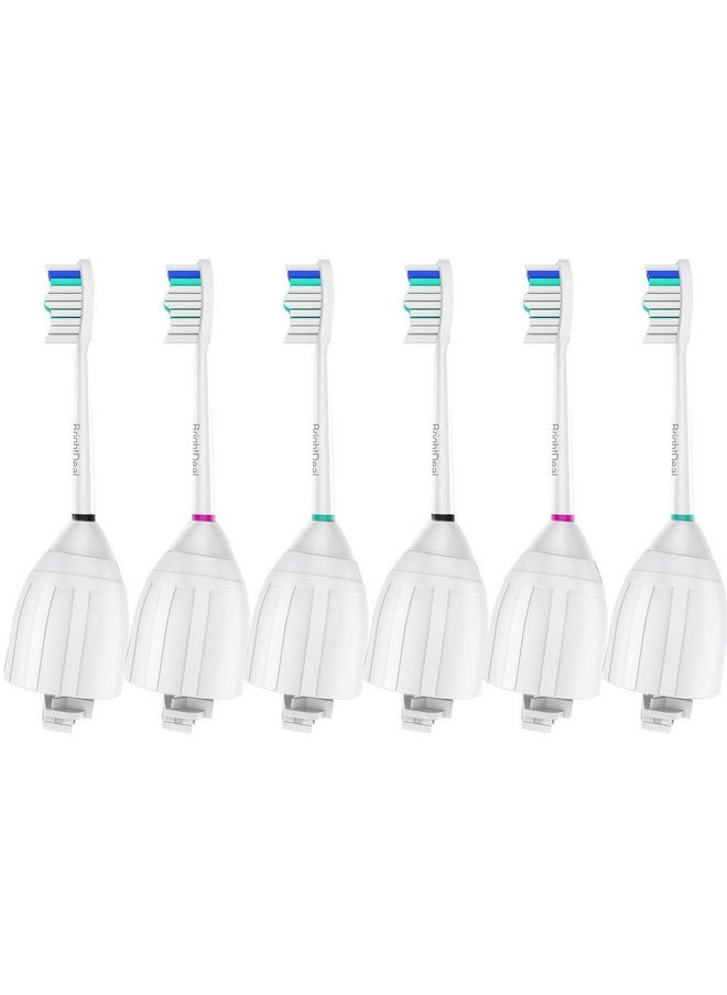 Brightdeal - Rightdeal Replacement Toothbrush Heads Compatible With Philips Sonicare Toothbrush Electric Handle For Sonicare E Series Essence Xtreme Elite Advance And Cleancare Toothbrush 6 Pack - Image 1