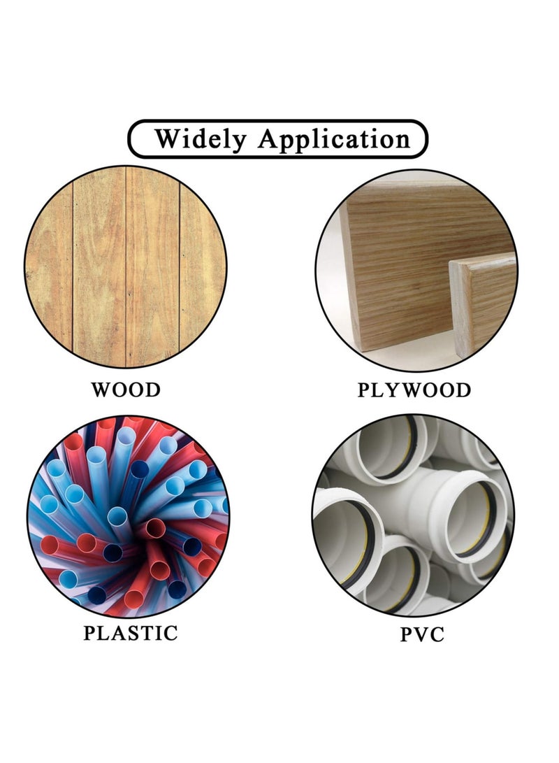 7 Pieces Extra Long Brad Point Drill Bits, for Drywall, Hardwood, Plywood, Composite Materials and Plastic - Image 5