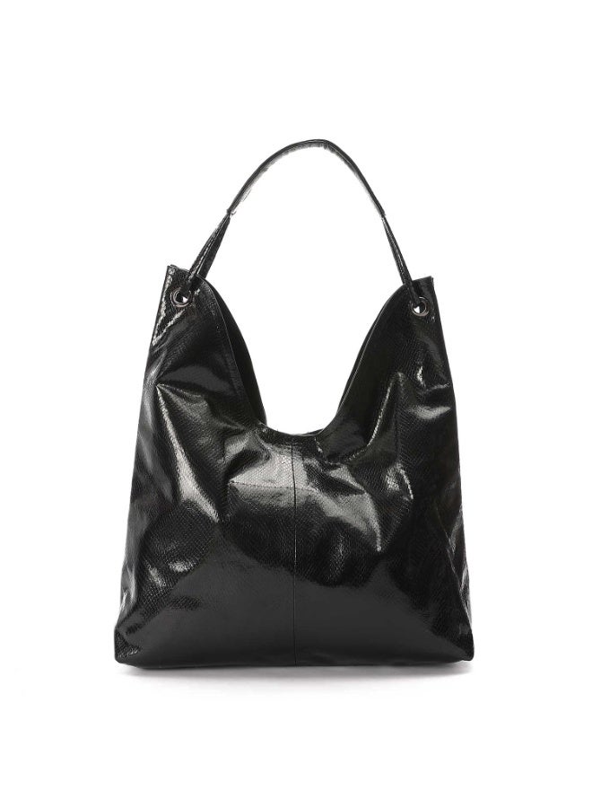 Mr.joe Mr Joe Black Verne Faux Leather Hobo Shoulder Bag for Women -4139 - Image 1