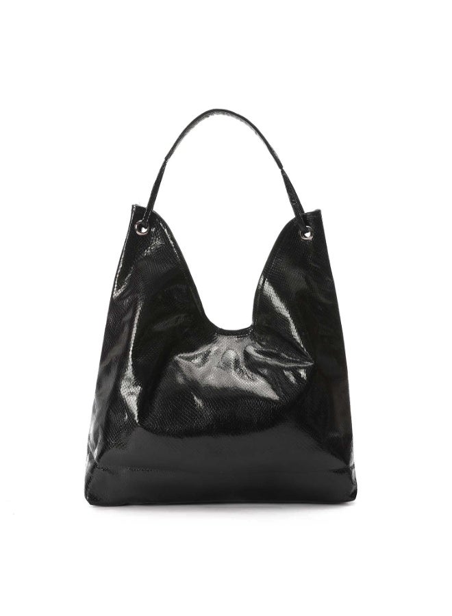 Mr.joe Mr Joe Black Verne Faux Leather Hobo Shoulder Bag for Women -4139 - Image 3