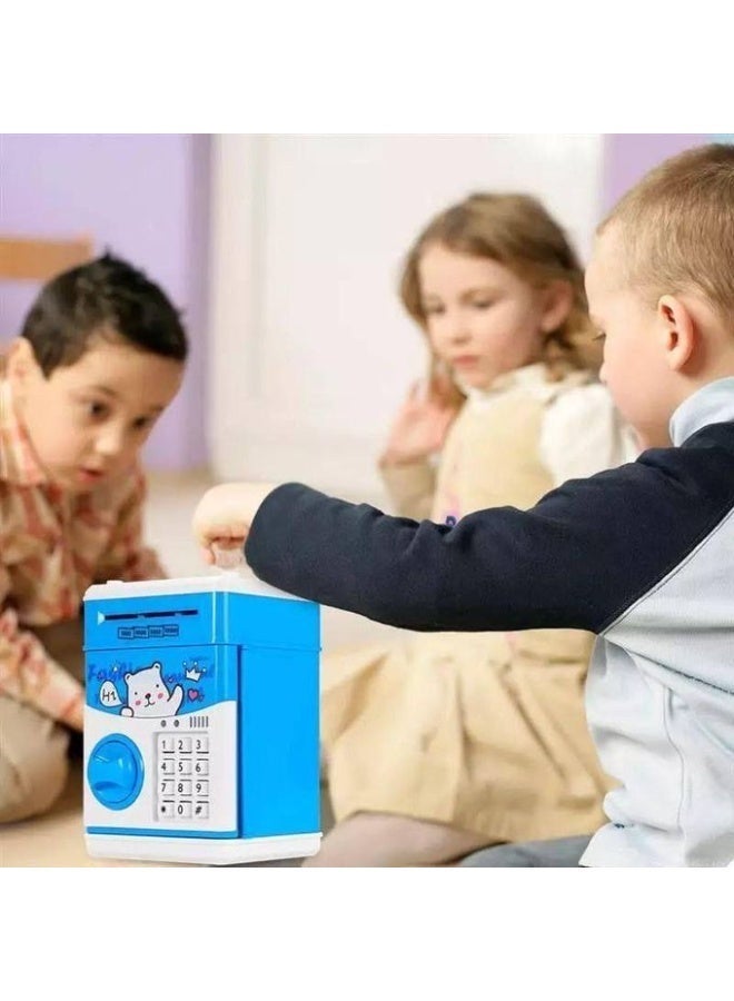 Smart electronic piggy bank for kids with automatic money withdrawal and password – multiple cartoon designs and random colors – teaches saving in a fun way with interactive sound and a large storage capacity - Image 5