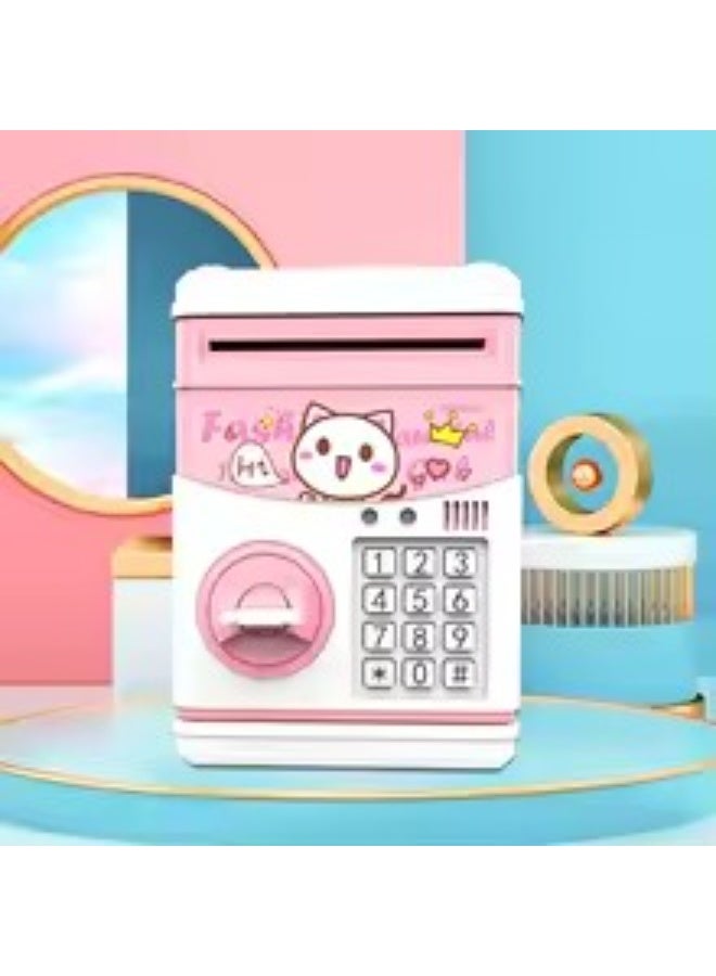 Smart electronic piggy bank for kids with automatic money withdrawal and password – multiple cartoon designs and random colors – teaches saving in a fun way with interactive sound and a large storage capacity - Image 3