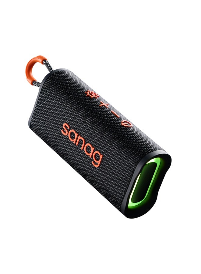 sanag M15 Portable Speaker, Dual 10W Wide Soundstage, Expert-Tuned Bass, 10-Hour All-Day Playback, IPX4 Splashproof, Bluetooth 5.3, Compact Design for Outdoor and Home, Black - Image 1