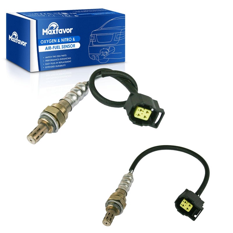 Maxfavor 2Pcs Oxygen Sensor Replacement for 2011 2012 2013 2014 Dodge Caliber Avenger Journey Chrysler 200 Jeep Compass Patriot 20L 24L Upstream and Downstream O2 Sensor 2344547 x2 02 Sensor