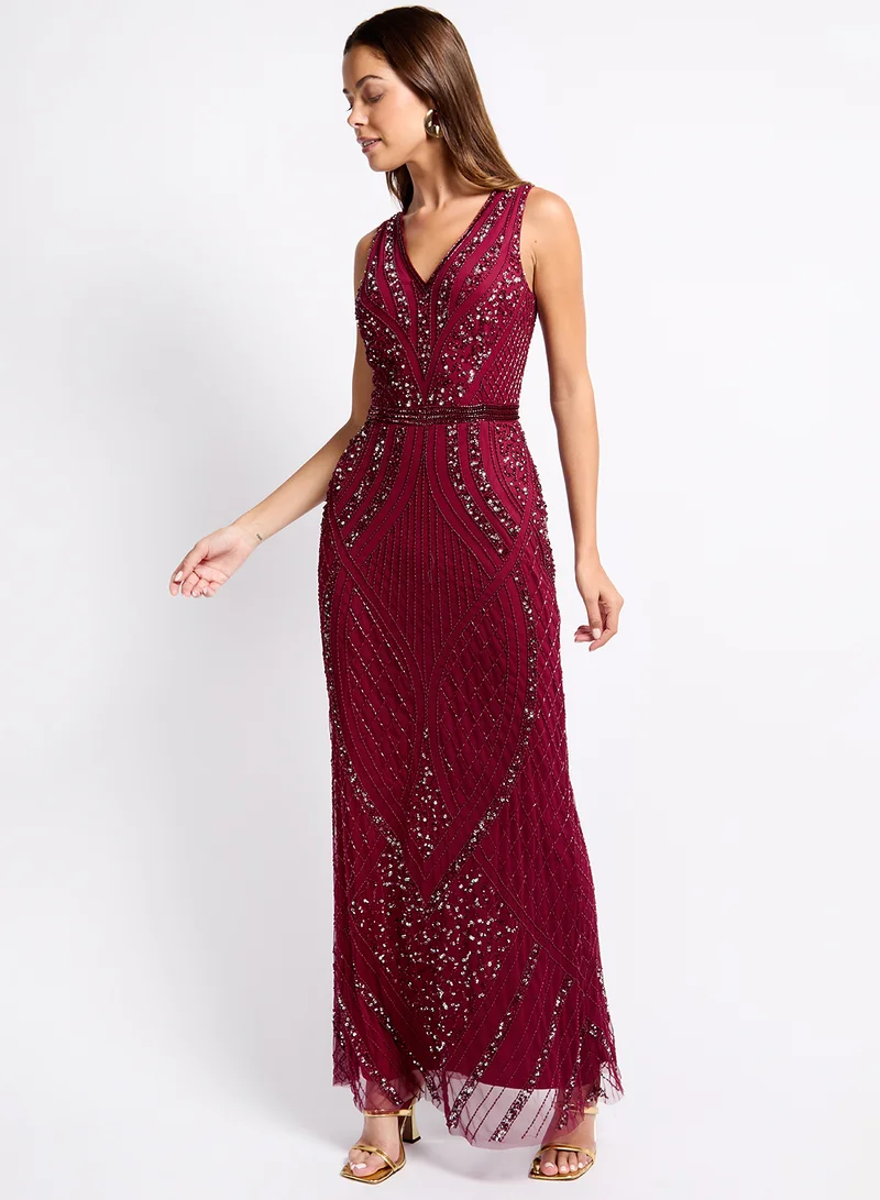 Little Mistress Sequin Embellished Dress
