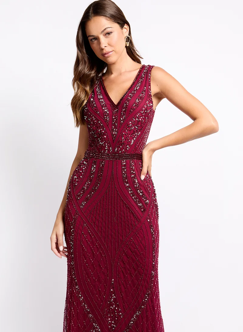 Little Mistress Sequin Embellished Dress
