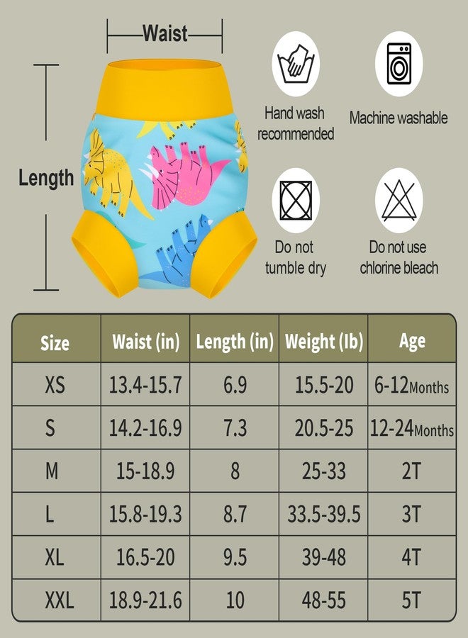BIG ELEPHANT حفاضات سباحة بيبي من بيغ إليفانت 3/6 عبوة - حفاضات قابلة لإعادة الاستخدام ومقاومة للماء، ملابس سباحة ناعمة وقابلة للتنفس للأولاد والبنات - Image 2