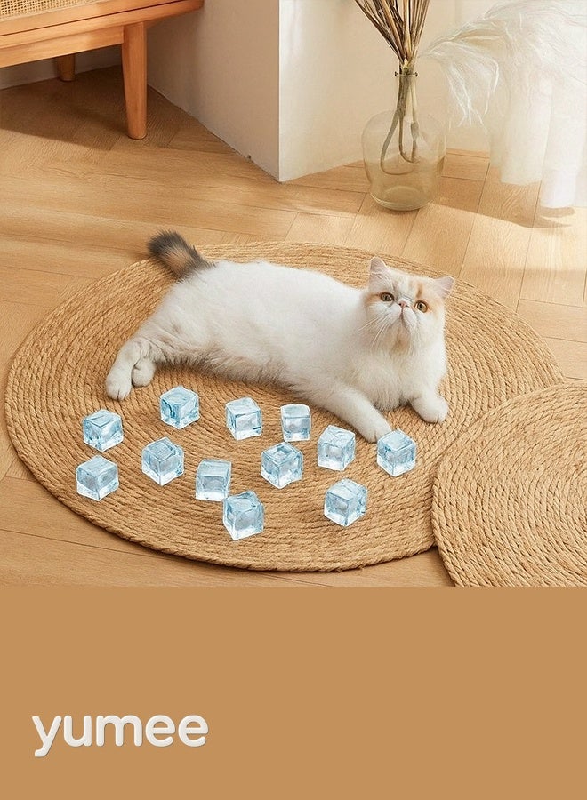 yumee Large Dandelion Cat Scratching Board Durable Natural Fiber Claw Scratcher and Cozy Sleeping Mat for Indoor Cats - Image 1