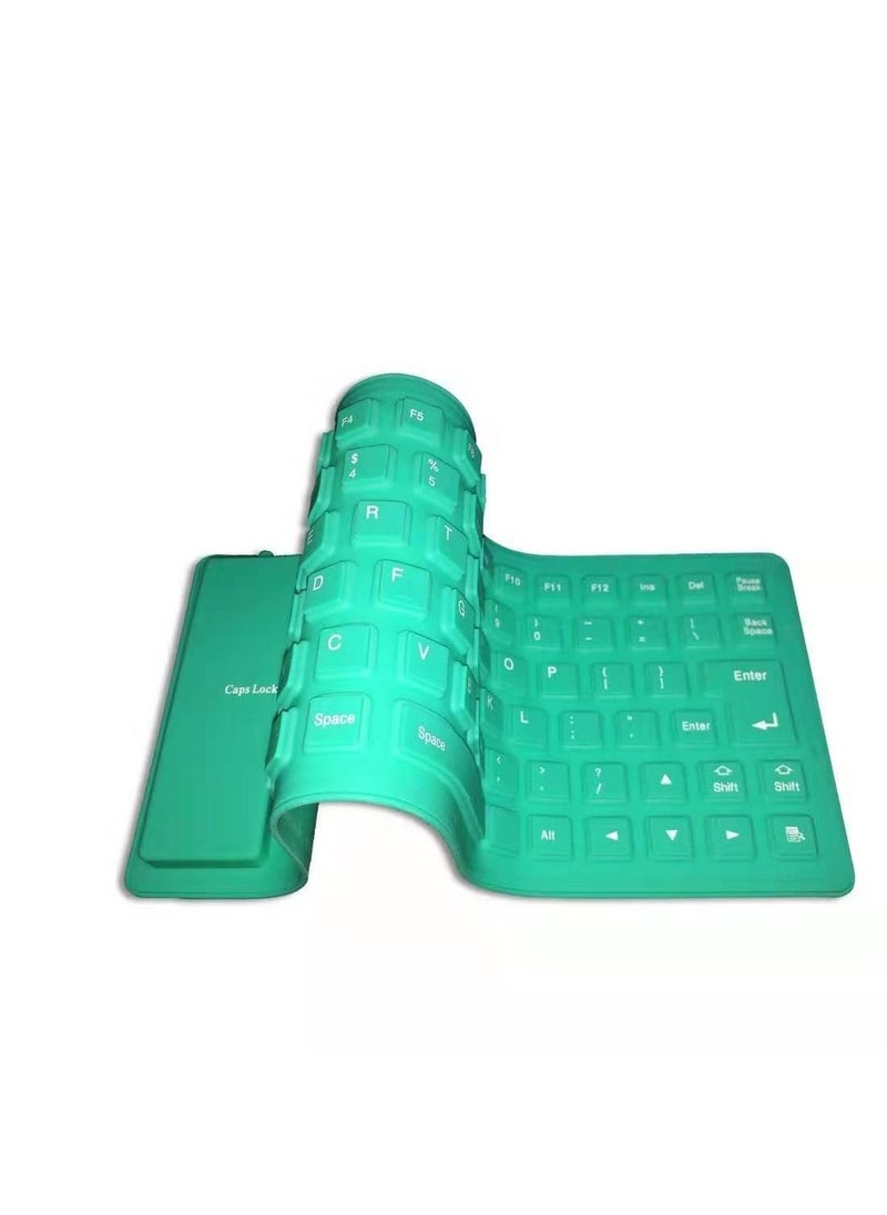 I-Rock - Keys USB Silicone Flexible Foldable Keyboard Waterproof Dustproof USB Silent Keys for Laptop Keyboard - Image 1