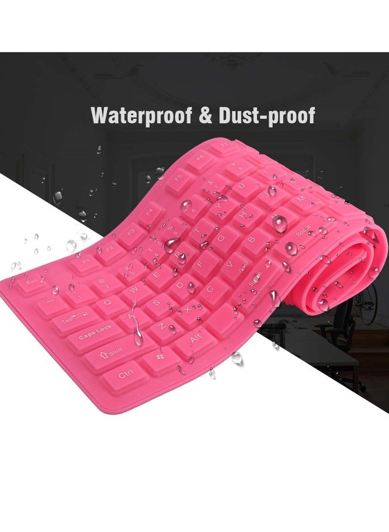 I-Rock - Keys USB Silicone Flexible Foldable Keyboard Waterproof Dustproof USB Silent Keys for Laptop Keyboard - Image 1