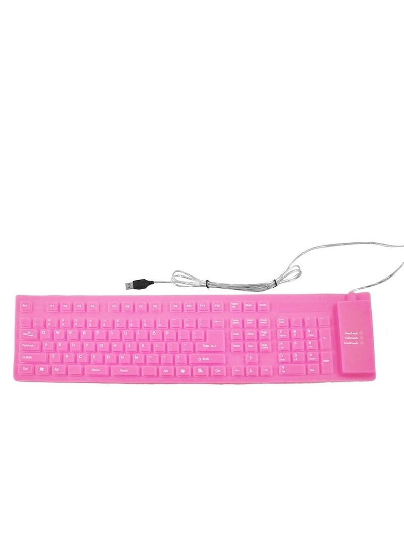 I-Rock - Keys USB Silicone Flexible Foldable Keyboard Waterproof Dustproof USB Silent Keys for Laptop Keyboard - Image 1