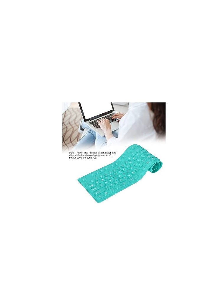 I-Rock - Keys USB Silicone Flexible Foldable Keyboard Waterproof Dustproof USB Silent Keys for Laptop Keyboard - Image 1
