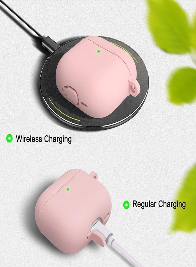MOLOPPO Premium Protective Case for AirPods 4th Generation - Stylish & Durable Air Pods Case with Keychain for Air Pod & Air Pods Accessories（Pink） - Image 3