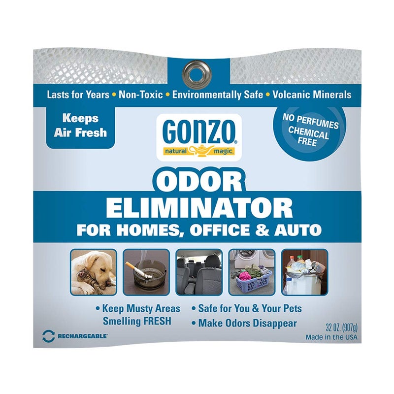 Gonzo Natural Magic Gonzo Odor Eliminating Rocks - 32 oz - 907 Grams - Pet Cigarette Smoke Paint Garbage Odor Eliminator For Car Home Gym Bag Basement Locker Room - Image 1
