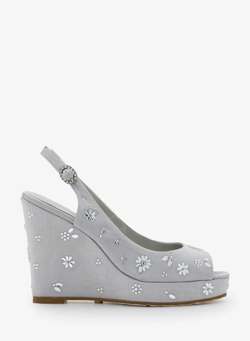Lorianne Leda- Crystal platform sandals
