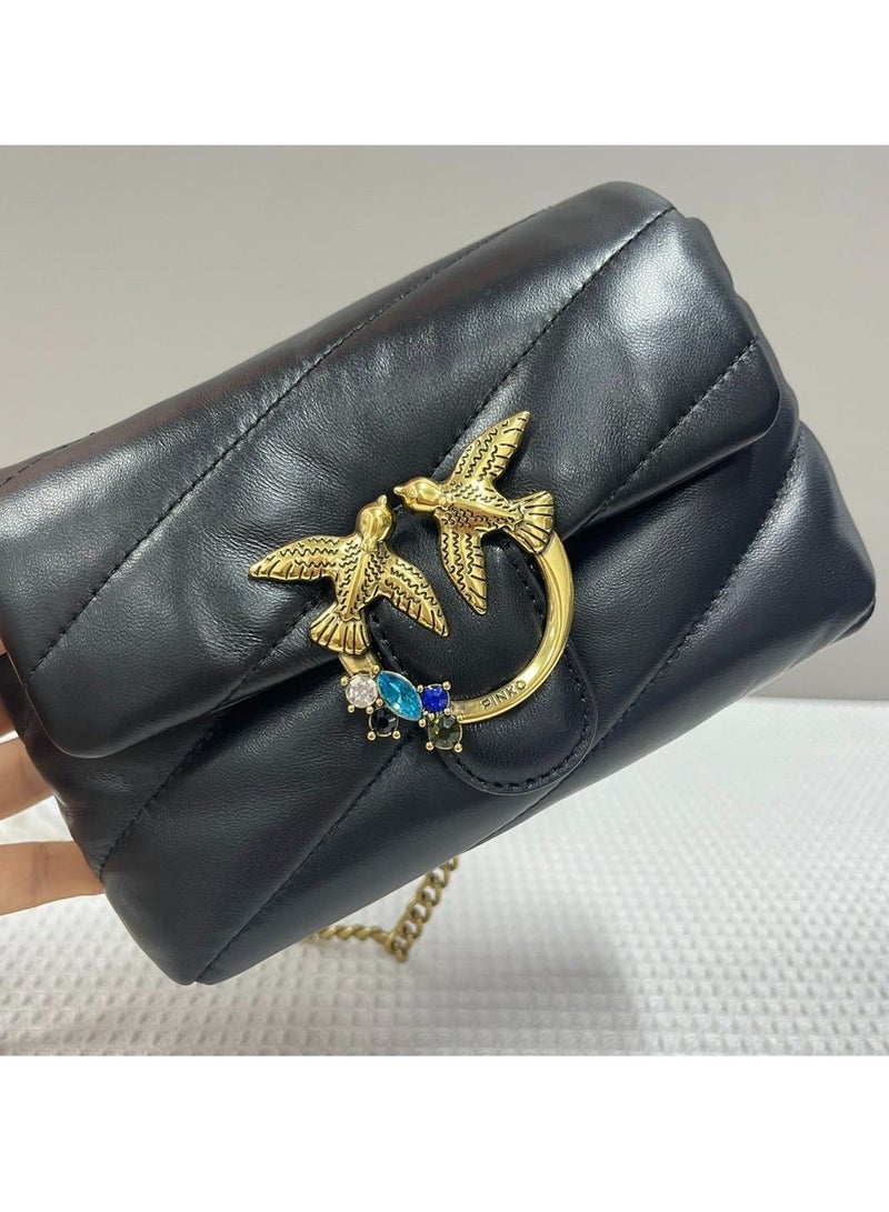 PINKO حقيبة كتف متقاطعة بسلسلة من بينكو 18*11*5 سم - Image 4