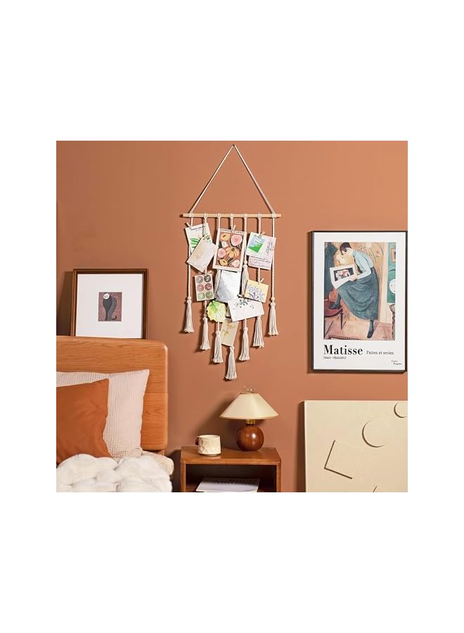 The Bros Beige Hanging Photo Display Wall Art - for Birthday Parties, Bedrooms & Dorms, Ideal for Photos, Prints & Artwork Showcase - Image 3