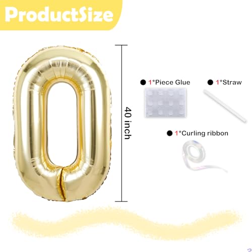 Florisland 40 inch 2026 Balloons Light Gold New Years Decorations for Happy New Year Balloon 2026 Decorations Champagne Gold New Years Eve Party Supplies Home Office Decoration - Image 5