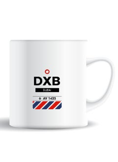 Premium Quality Two Sided Printed Coffee Mug Tea Cup Dxb Airport For Home Office, Kids Men Women