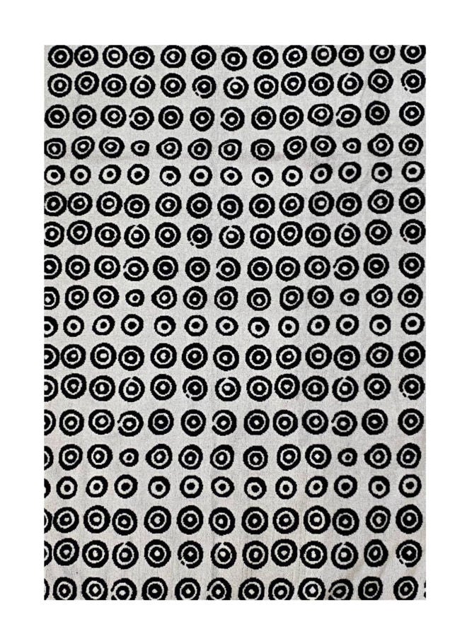 توالا منشفة شاطئ توالا، دائرة سوداء على خلفية رمادية، قطن 100%، 100×180 سم - Image 2