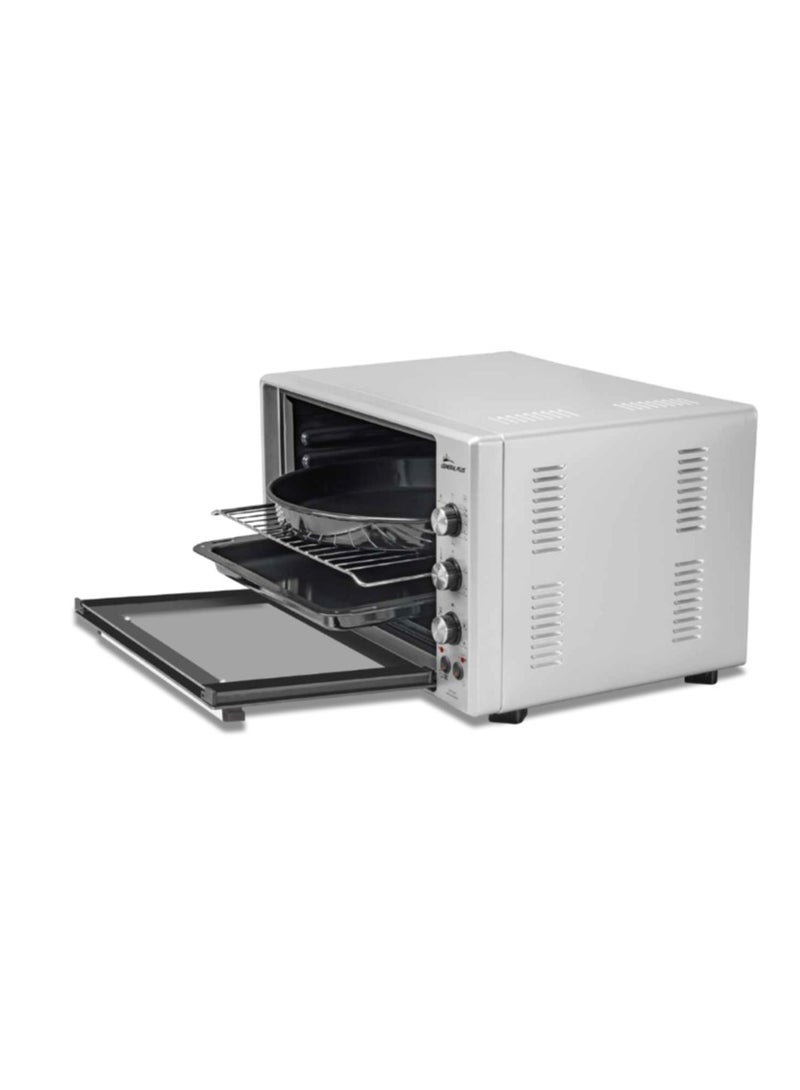 General Plus General Plus Large 60 Lt Electrical Toaster Oven, 6 Multi Functions, 60x49cm, 2100 Wat, Double Glass, Up & Down Heating, Mechanical Timer, Internal Light, Deep Tray & Stand Included - Image 2