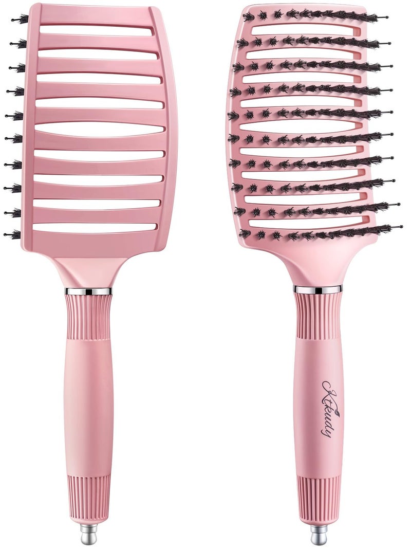 KTKUDY Detangling Hair Brush for ColorTreated Fine  Fragile Hair Types  Eliminates Knots  Reduces Breakage Hairbrush for Wet  Dry Hair  Tangle Free Detangler Brush For Women Men  Kids