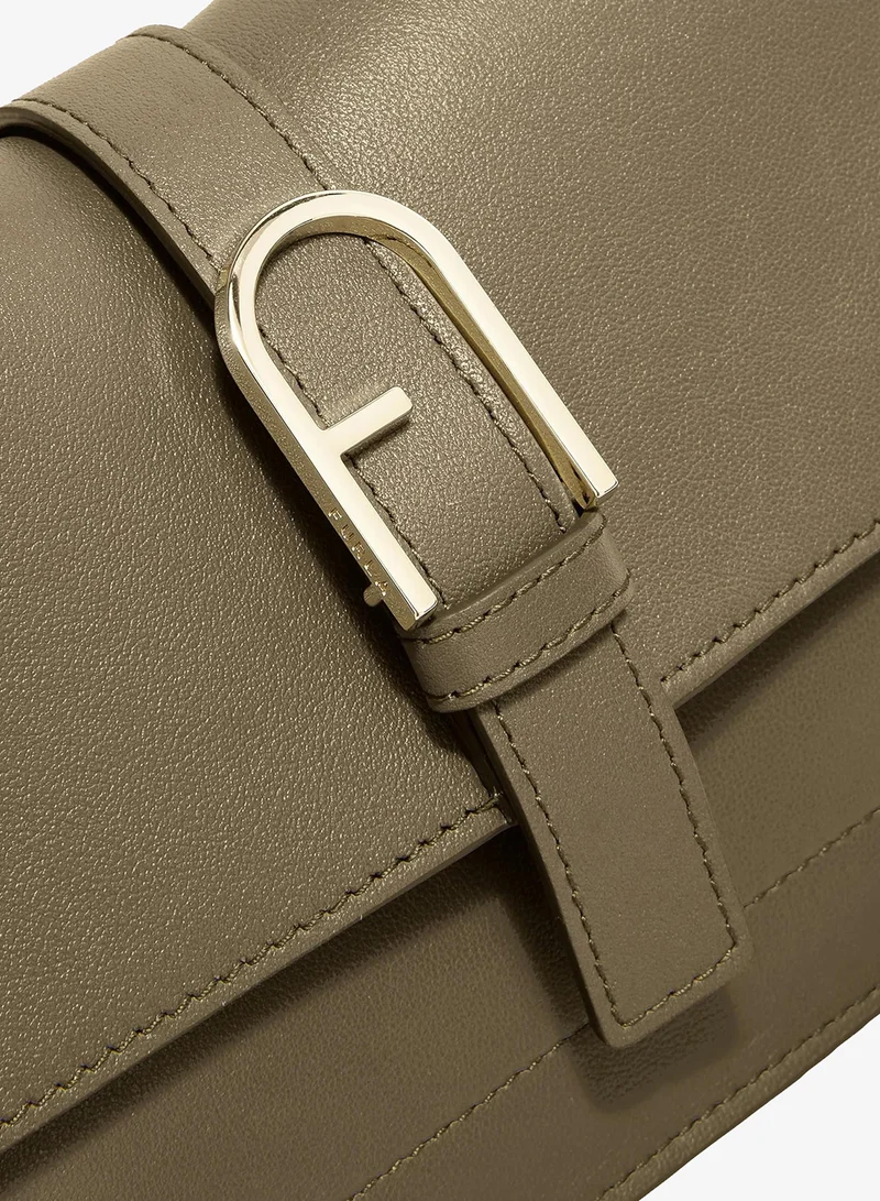 Furla Green Flow Sage Top Handle Bag - Mini for Women | Best Price UAE