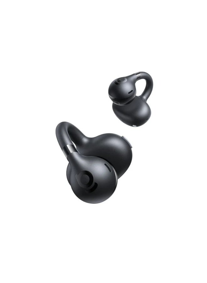 Baseus Bass BC1 Open Ear Earbuds Clip-On Headphones, Open-Ring Comfort with Tri-Curve Snug Clip, Powerful Sound with SuperBass, 4-Mic Clear Calls, IP55 Waterproof, 38H Playtime, Lightweight Black - Image 3