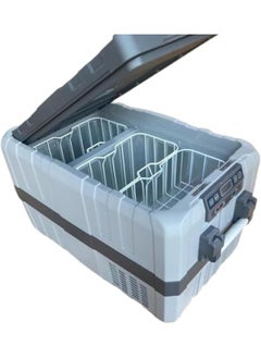Black Hawk Customs Portable Fridge With 2 Zone Temperature Control, 2 Way opening, USB charging, variable compressor, 40L, can be operate with 12v to 220v