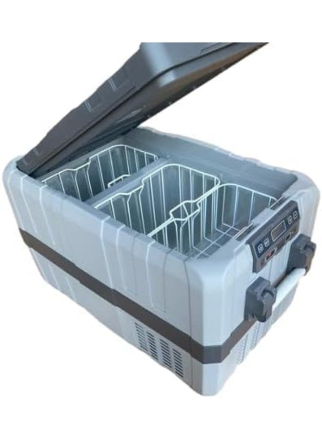 Black Hawk - Black Hawk Customs Portable Fridge With 2 Zone Temperature Control, 2 Way opening, USB charging, variable compressor, 40L, can be operate with 12v to 220v - Image 1